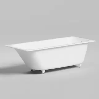 Salini Orlanda Plus Встраиваемая ванна 190х100х60cм, прямоуг. чаша, S-Sense, цвет: белый матовый