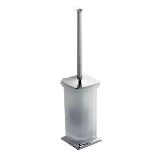 Colombo Portofino Туалетный ерш, напольный, цвет: хром/матовое стекло
