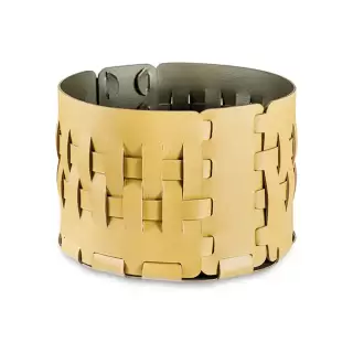 ADJ Корзина Bottega, D20xH12 см., цвет: горчичный/оливковый