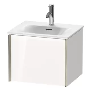 Duravit XViu Тумба подвесная 51x42x39.7см, с раковиной, 1 ящик, цвет: белый глянцевый/champagne matt