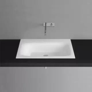 Bette Lux Раковина 80х49.5х12 см, без отв., сталь, цвет: белый