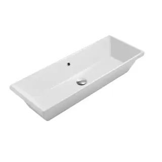 Globo Stockholm Раковина 90x34х17 см, без отв., цвет: белый