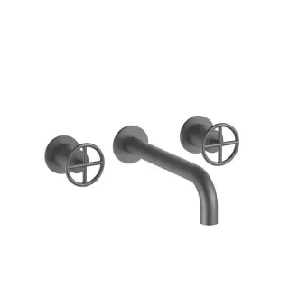 Fantini Fontane Bianche Смеситель для раковины, настенный, цвет: Matt Gun Metal PVD