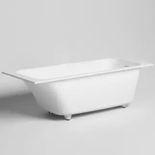 Salini Orlanda Встраиваемая ванна 180х80х60cм, "Up&Down", сифон, щелевой слив-перелив, S-Sense, цвет: белый матовый