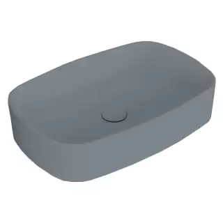 Simas Foriu Раковина накладная 60х40х13cм., без отв., цвет: Cemento matt