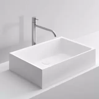 NOORTH milldue edition Раковина 59х38х13 см, без отв., накладная, цвет: белый