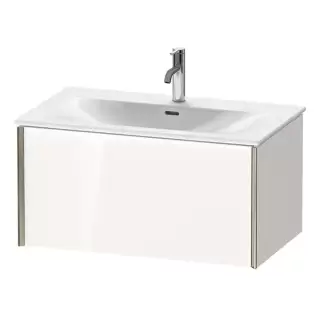 Duravit XViu Тумба подвесная 81x48x39.7см, с раковиной, 1 ящик, цвет: белый глянцевый/champagne matt