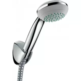 Hansgrohe Crometta 85 1 jet Ручной душ с настенным держателем, цвет: хром/белый