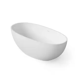 Dea Design Nature Ванна 155х75х55см., отдельностоящая, Solid Surface, цвет: White №18