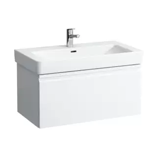 Laufen Pro S Тумба с раковиной 81х45х39см., подвесная, 1 выдвижной ящик, 1 внутренний ящик с органайзером, цвет: белый матовый
