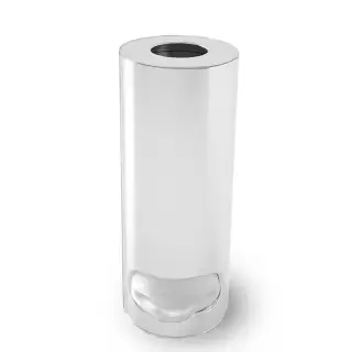 3SC Metal Tonda Контейнер для ватных дисков, настольный, цвет: белый матовый