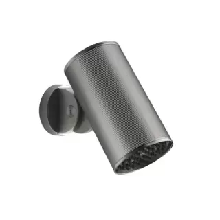 Gessi 316 Rigato Верхний душ &Oslash;7.9см., с настенным креплением, тропический ливень, цвет: Steel Brushed