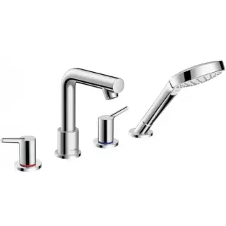 Hansgrohe Talis S, Смеситель на край ванны, на 4 отверстия, Цвет: хром