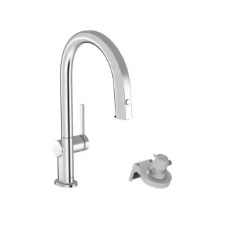 Hansgrohe Aqittura Смеситель для кухни, 1 отв., с вытяжным изливом 1jet и функцией фильтрации, цвет: хром