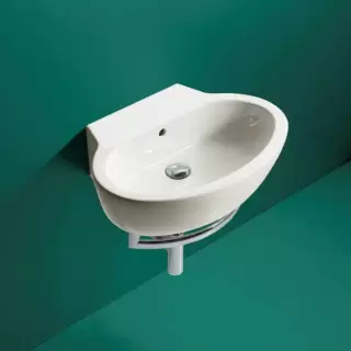 Simas Lft Spazio Раковина 60 см, без отв., цвет: белый