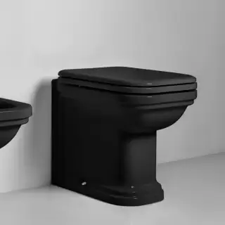 Kerasan Waldorf Унитаз напольный пристенный 55х37см, цвет: черный