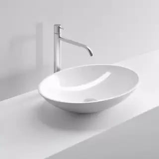 NOORTH milldue edition Раковина 58х42х12 см, без отв., накладная, цвет: белый