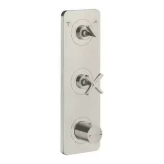 Axor Citterio E Смеситель для душа, термостатический на 2 выхода, цвет: сталь