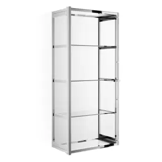 Decor Walther Glas S 3 Шкафчик подвесной 35x19x80см, стекло прозрачное, цвет: хром