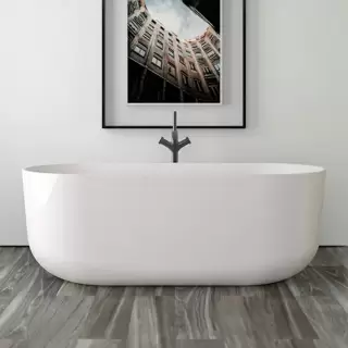 Knief Venice Ванна отдельностоящая 170х75х60см., щелевой перелив, цвет: белая глянцевая