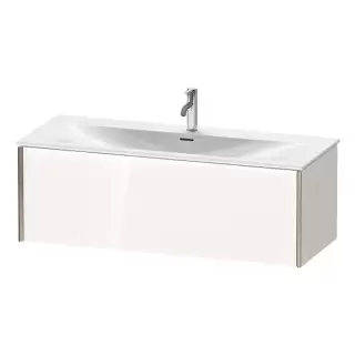 Duravit XViu Тумба подвесная 121x48x39.7см, с раковиной, 1 ящик, цвет: белый глянцевый/champagne matt