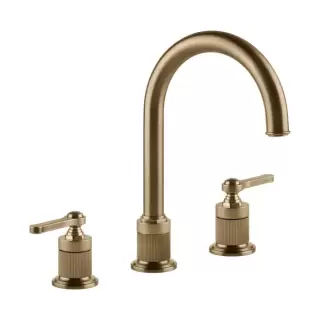 Gessi Venti20 Смеситель для раковины, на 3 отв., излив 17.2см., цвет: Warm Bronze Br. PVD
