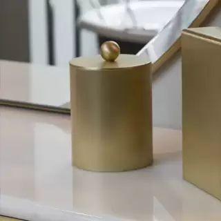 Devon&Devon Waltz Контейнер с крышкой, настольный, цвет: светлое золото