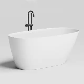 Salini Sofia Ванна отдельностоящая 150x75x60.5см., донный клапан "Up&Down", слив-перелив, материал: S-Sense, цвет: белый матовый