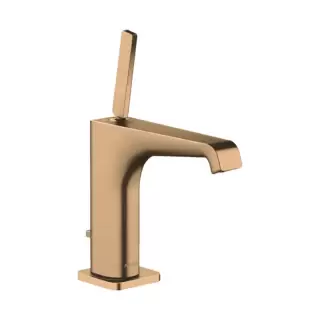 Axor Citterio E Смеситель для раковины, на 1 отв., с донным клапаном, цвет: Шлифованное бронза