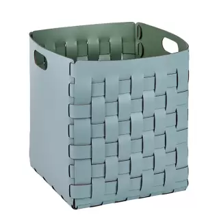 ADJ Корзинка Bottega, 35x35xH40 см., цвет: небесный/эвкалипт