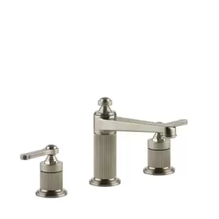 Gessi Venti20 Смеситель для раковины, на 3 отв., высота излива 98 мм., цвет: Finox Brushed Nickel