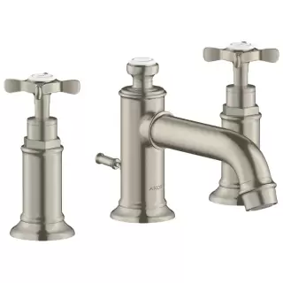 Axor Montreux смеситель для раковины, на 3 отв., цвет: никель шлифованный