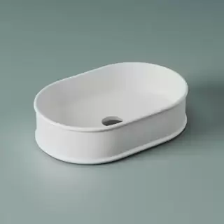 Artceram ATELIER Раковина 60x40х15 см, без отв., накладная, без перелива, цвет: белый матовый