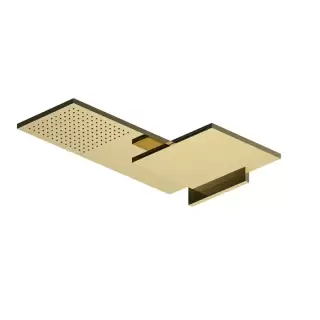 Fantini Venezia Двойной верхний душ, латунь, настенный, цвет: золото плюс