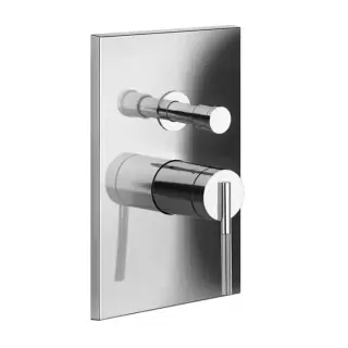 Gessi Ingranaggio Встраиваемый однорычажный смеситель на 2 выхода с перекл., внешняя часть, цвет: хром