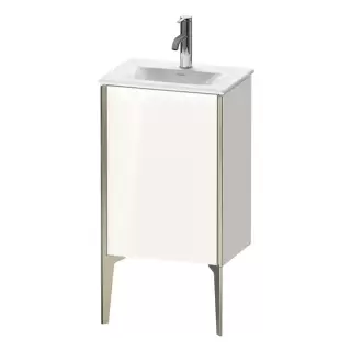 Duravit XViu Тумба подвесная 43x31x59.1см, с раковиной, 1 дверь, (петли слева), цвет: белый глянцевый/champagne matt