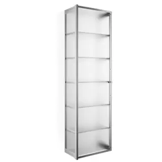 Decor Walther Glas S 4 Шкафчик подвесной 35x19x120см, стекло матовое, цвет: хром