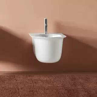 Artceram Chic Биде подвесное 38х53см., с 1 отв., цвет: белый