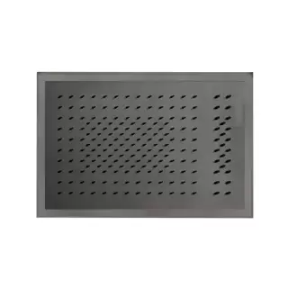 Fantini Acqua Zone Верхний душ 50х35см, двойной дождь, поток, светодиоды, хромотерапия, цвет: Matt Gun Metal PVD