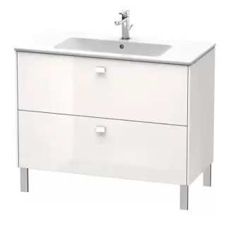 Duravit  Brioso Тумба напольная 102х47.9х68.3см, с раковиной, с 2 выдвижными ящиками, цвет: белый глянц