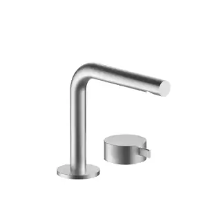 Fantini AF/21 Смеситель для раковины, 2 отв., излив: 15.5 см, цвет: матовая натуральная сталь