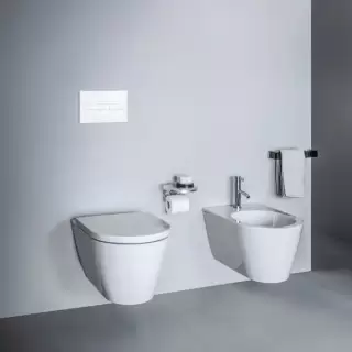 Laufen Kartell Биде подвесное 54.5х37х29см, с 1 отв. под смеситель, без боковых отв, с покр. LLC, цвет: белый