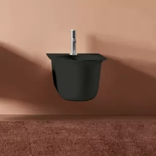 Artceram Chic Биде подвесное 38х53см., с 1 отв., цвет: черный матовый