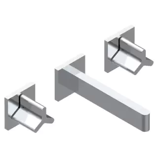 THG ICON-X METAL Смеситель для раковины, настенный, цвет: хром