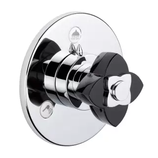 THG Petale De Cristal Noir Переключатель встраиваемый, внешняя часть, цвет: хром