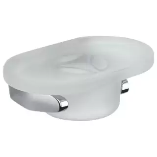 Colombo Road Мыльница подвесная, цвет: хром/матовое стекло