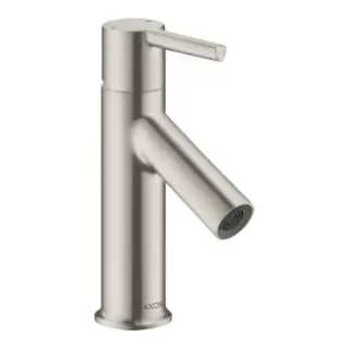 Axor Starck Смеситель для раковины 80, на 1 отв., с донным клапаном, цвет: сталь