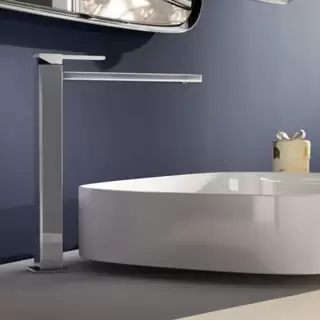 Gattoni Color Cube Смеситель для раковины на 1 отв., в комплекте с донным клапаном, цвет: хром