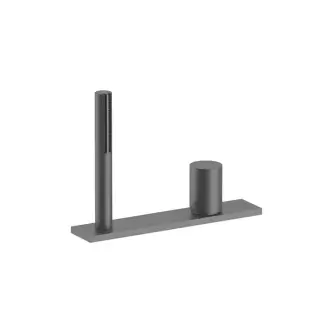 Fantini Milano Смеситель для ванны, набортный, без излива, цвет: Matt Gun Metal PVD