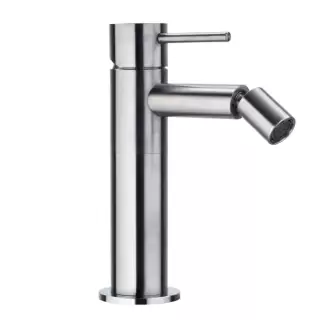 Bossini Inox Однорычажный Смеситель для биде на 1 отв., из нержавеющей стали без донного клапана, цвет: глянцевая сталь
